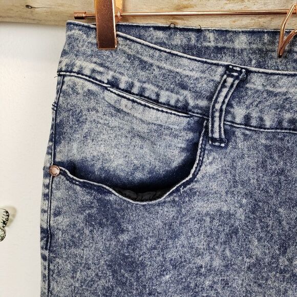 Zenobia acid wash blue skinny jeans - Picture 6 of 8